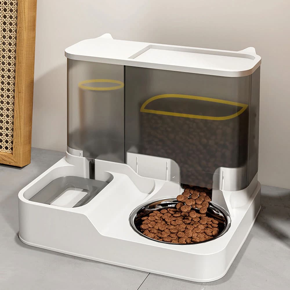 Smart Foder- & Vattenautomat – För Katt & Liten Hund